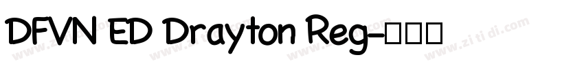 DFVN ED Drayton Reg字体转换